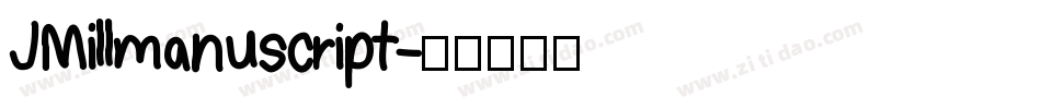 JMillmanuscript字体转换