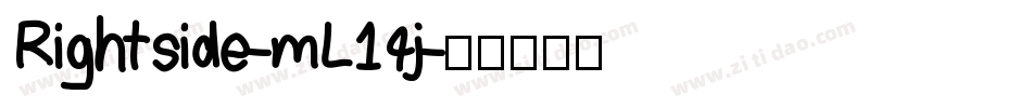 Rightside-mL14j字体转换