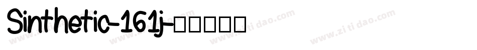 Sinthetic-161j字体转换