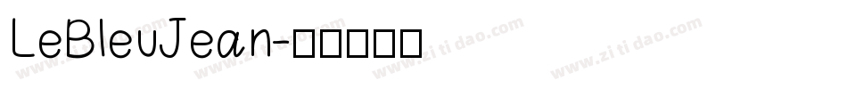 LeBleuJean字体转换