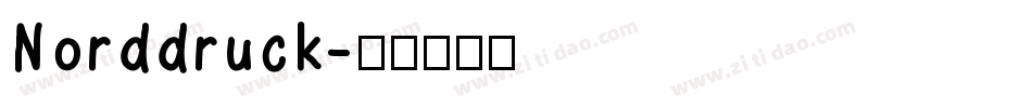 Norddruck字体转换