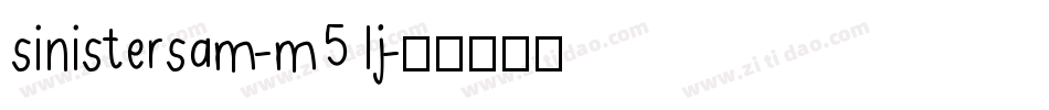 Sinistersam-m51j字体转换