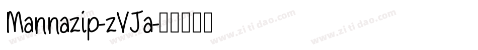 Mannazip-zVJa字体转换