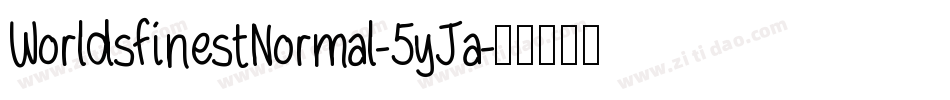WorldsfinestNormal-5yJa字体转换