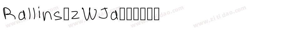 Rallins-zWJa字体转换