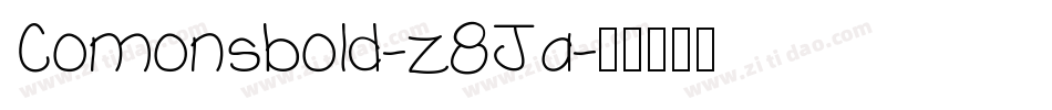 Comonsbold-z8Ja字体转换