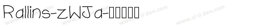 Rallins-zWJa字体转换