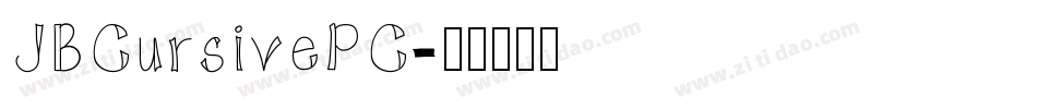 JBCursivePC字体转换