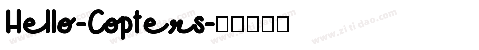 Hello-Copters字体转换