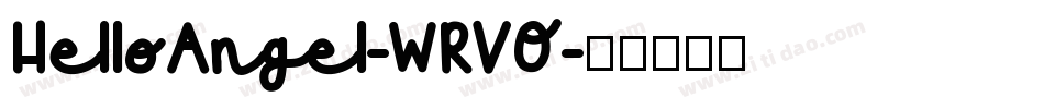 HelloAngel-WRVO字体转换
