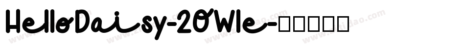 HelloDaisy-2OWle字体转换