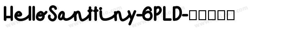 HelloSanttiny-6PLD字体转换