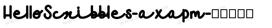 HelloScribbles-axapm字体转换