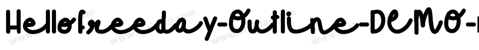 Hellofreeday-Outline-DEMO字体转换