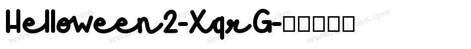 Helloween2-XqrG字体转换