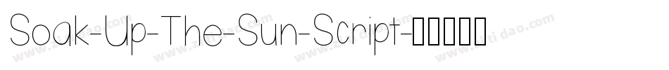 Soak-Up-The-Sun-Script字体转换