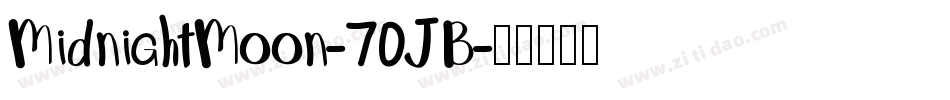 MidnightMoon-70JB字体转换