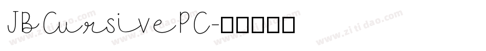 JBCursivePC字体转换
