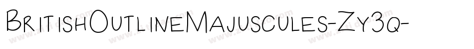 BritishOutlineMajuscules-Zy3q字体转换 BritishOutlineMajuscules-Zy3q字体转换