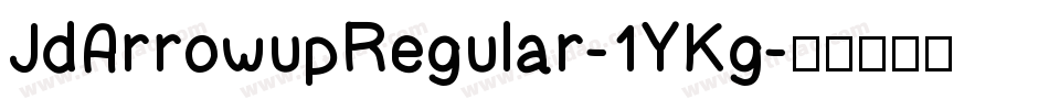 JdArrowupRegular-1YKg字体转换
