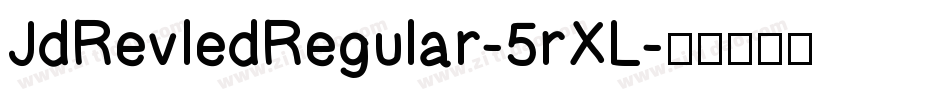 JdRevledRegular-5rXL字体转换
