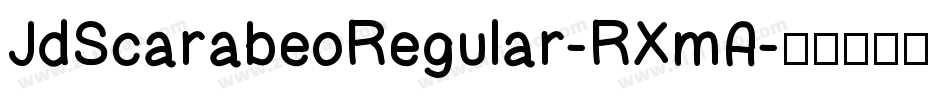 JdScarabeoRegular-RXmA字体转换