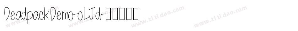 DeadpackDemo-oLJd字体转换