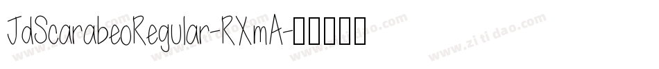JdScarabeoRegular-RXmA字体转换