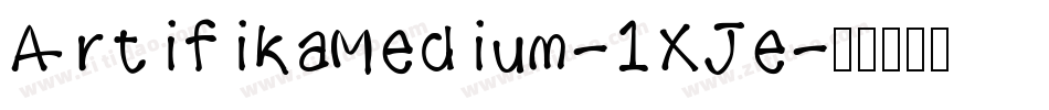 ArtifikaMedium-1XJe字体转换