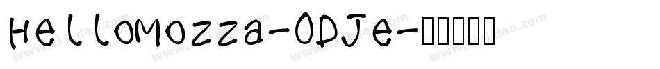 HelloMozza-ODJe字体转换