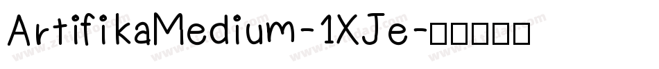 ArtifikaMedium-1XJe字体转换