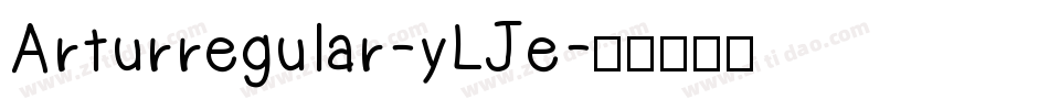 Arturregular-yLJe字体转换