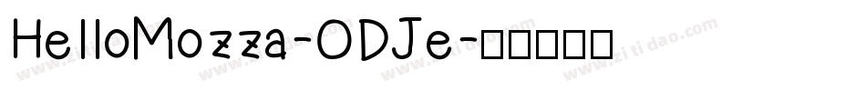 HelloMozza-ODJe字体转换