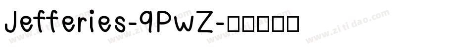 Jefferies-9PwZ字体转换