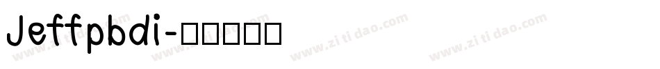 Jeffpbdi字体转换