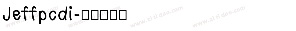 Jeffpcdi字体转换