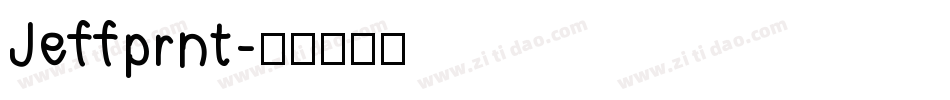 Jeffprnt字体转换