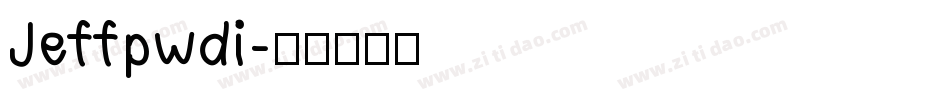 Jeffpwdi字体转换