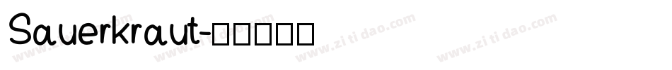 Sauerkraut字体转换