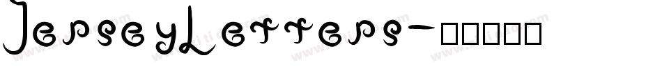 JerseyLetters字体转换