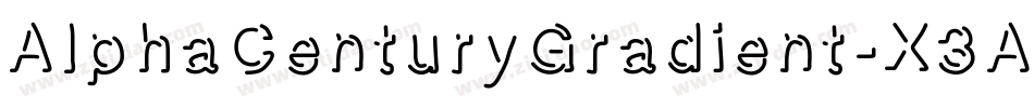 AlphaCenturyGradient-X3AJg字体转换