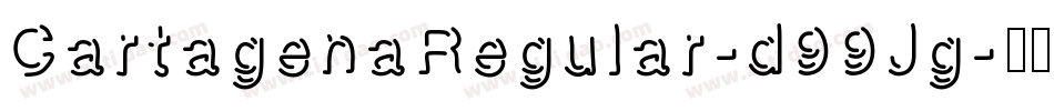CartagenaRegular-d99Jg字体转换