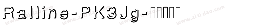 Ralline-PK3Jg字体转换