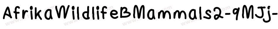 AfrikaWildlifeBMammals2-9MJj字体转换