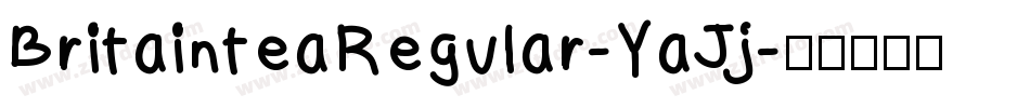 BritainteaRegular-YaJj字体转换