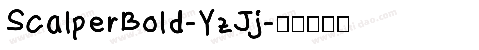 ScalperBold-YzJj字体转换