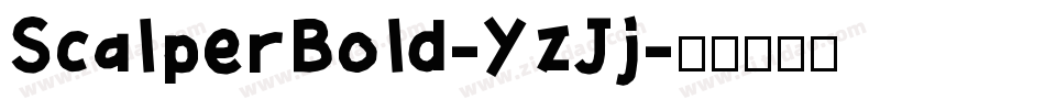 ScalperBold-YzJj字体转换