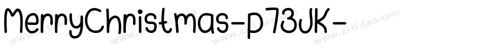 MerryChristmas-p73JK字体转换