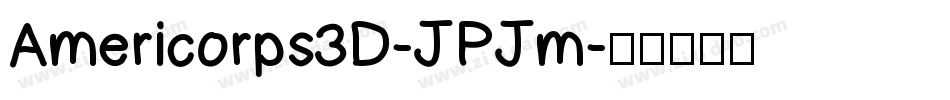 Americorps3D-JPJm字体转换
