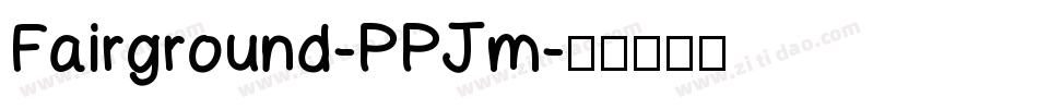 Fairground-PPJm字体转换